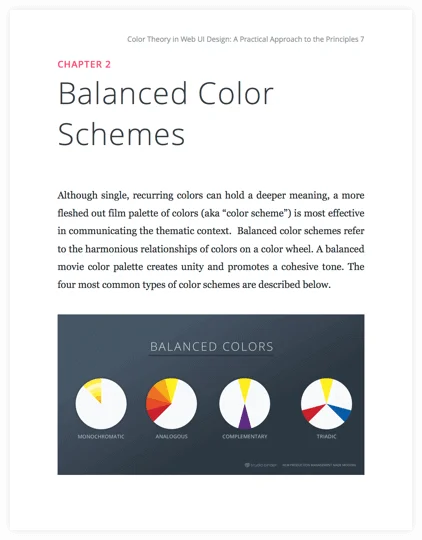 How to Use Color in Film Ebook - Balanced Movie Color Schemes - StudioBinder